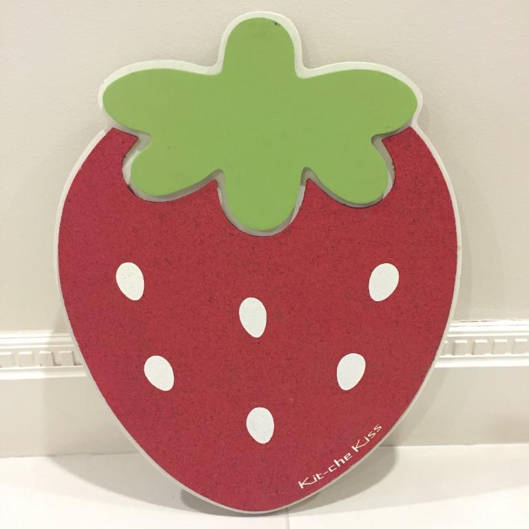 Strawberry Wall Art Cork Home Decor Board Gift Furniture Home Decor Others On Carousell