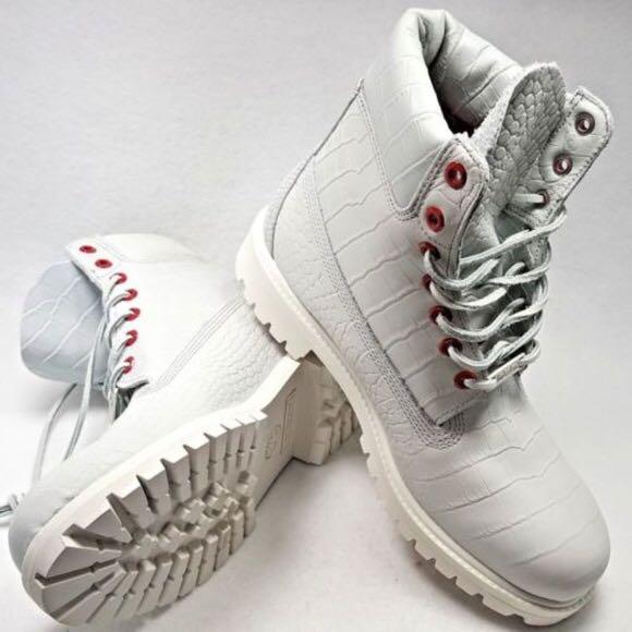 White serpent cheap timberland boots