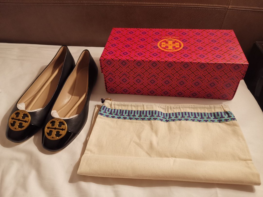 PRICE DROP] Tory Burch Chelsea Cap-toe Ballet Flats, Women's Fashion,  Footwear, Flats & Sandals on Carousell