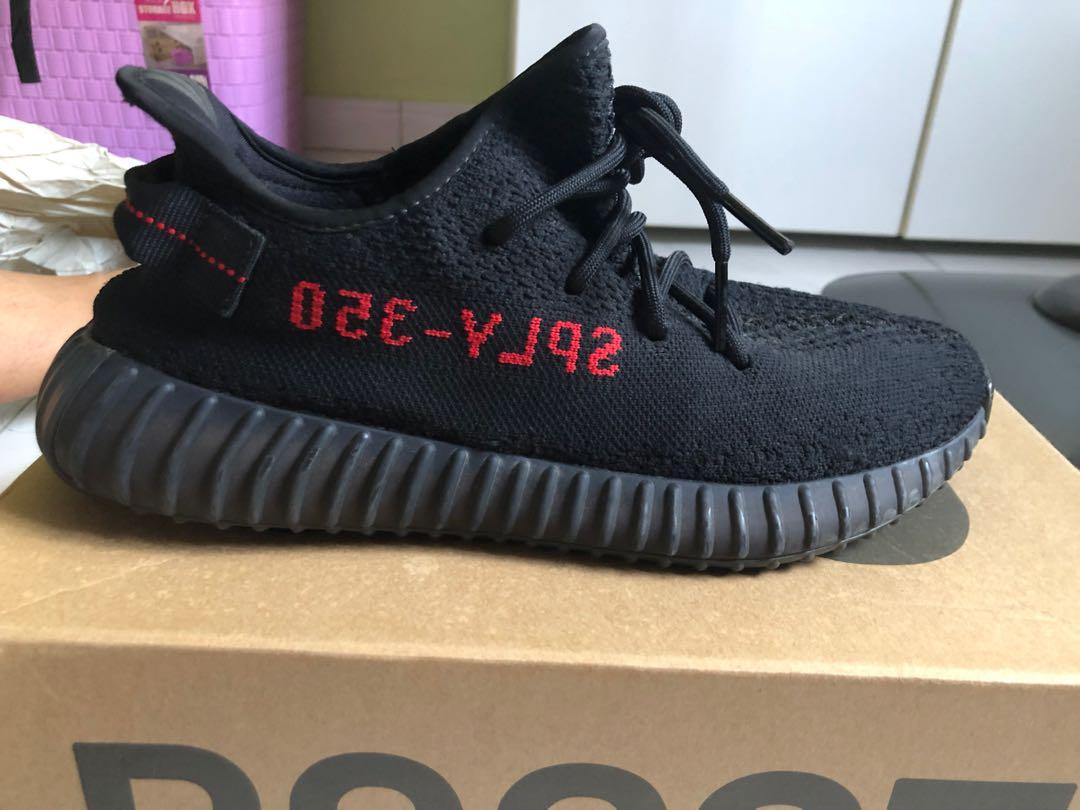 US 9.5]Yeezy Boost 350 V2 Bred, Men's Fashion, Footwear, Sneakers on  Carousell