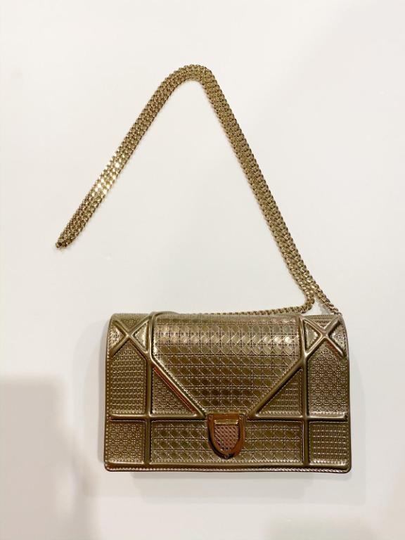 USED DIOR DIORAMA CALFSKIN CLUTCH SGD 999 Women s Fashion Bags Wallets Clutches on Carousell