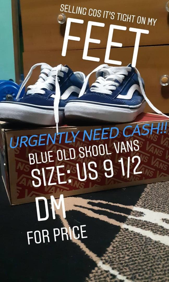 vans old skool blue sneakers