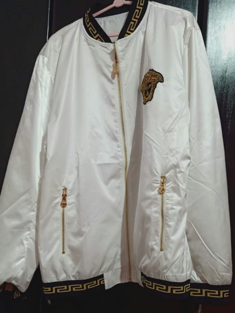 Versace jacket white deals and gold