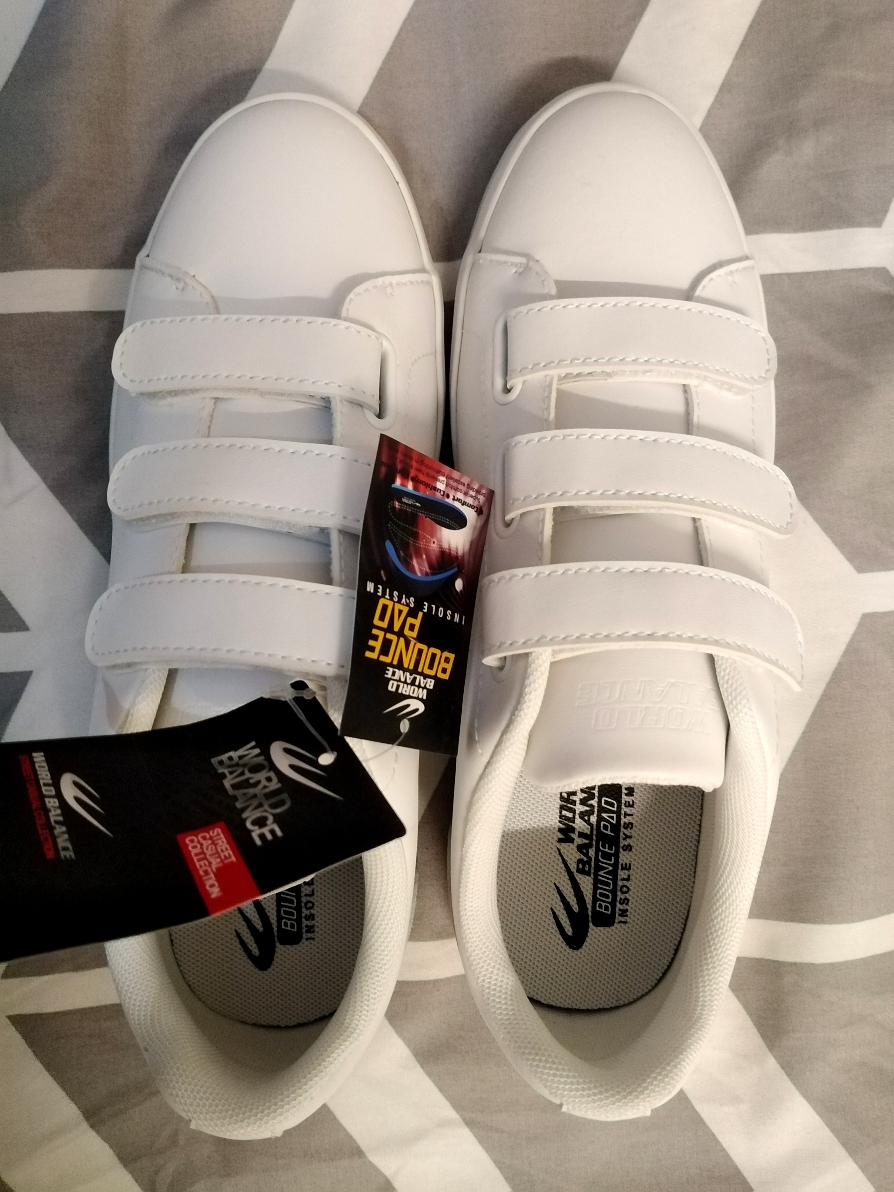 World Balance Roscoe White with Gray touch at the back Women s