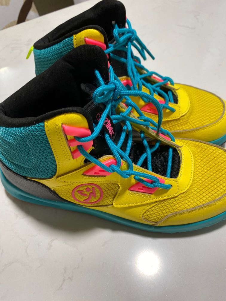 yellow zumba shoes