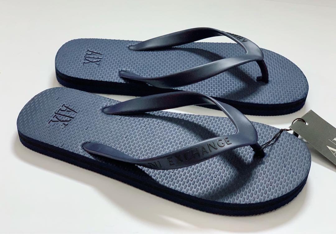 Armani exchange flip deals flops mens