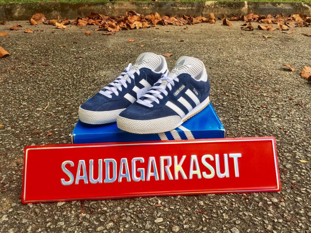 Adidas samba super suede red hot sale