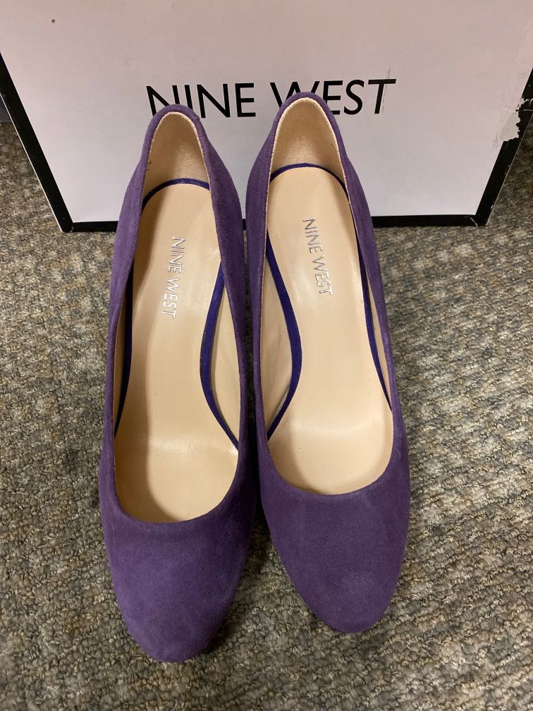 nine west purple shoes