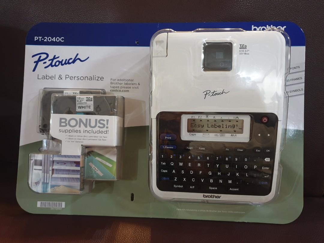 Brother Label Maker with 2 free Cartridges, Computers & Tech ...