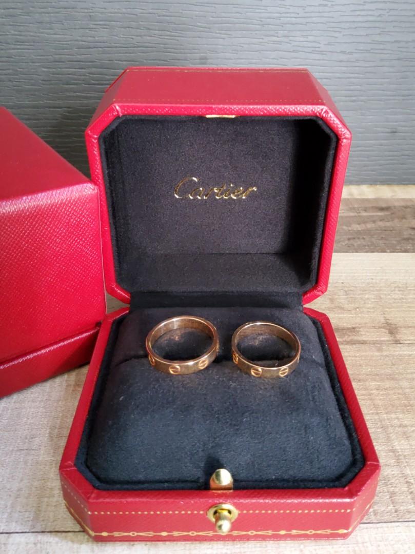 cartier wedding ring pair