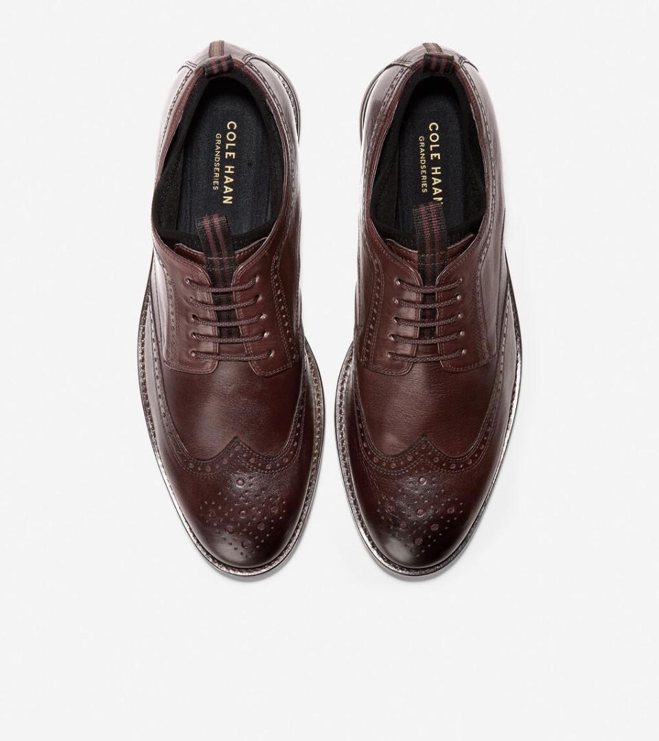 Cole Haan Holland Long Wing Oxford Leather Shoes US9.5