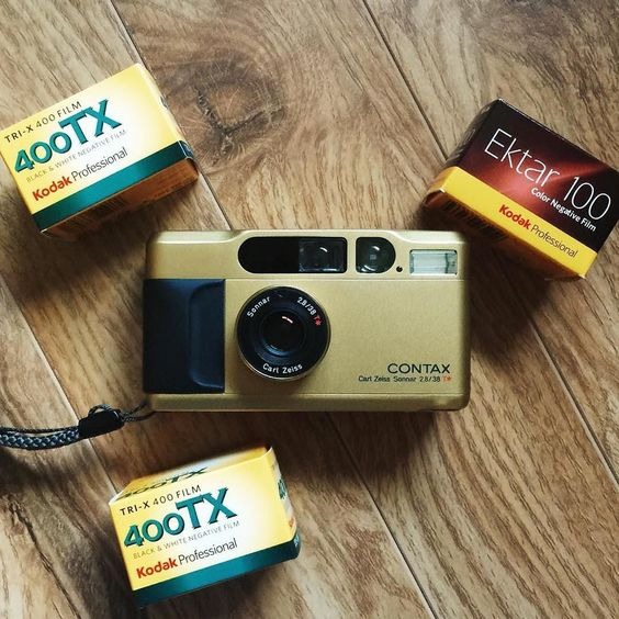 contax film camera gold