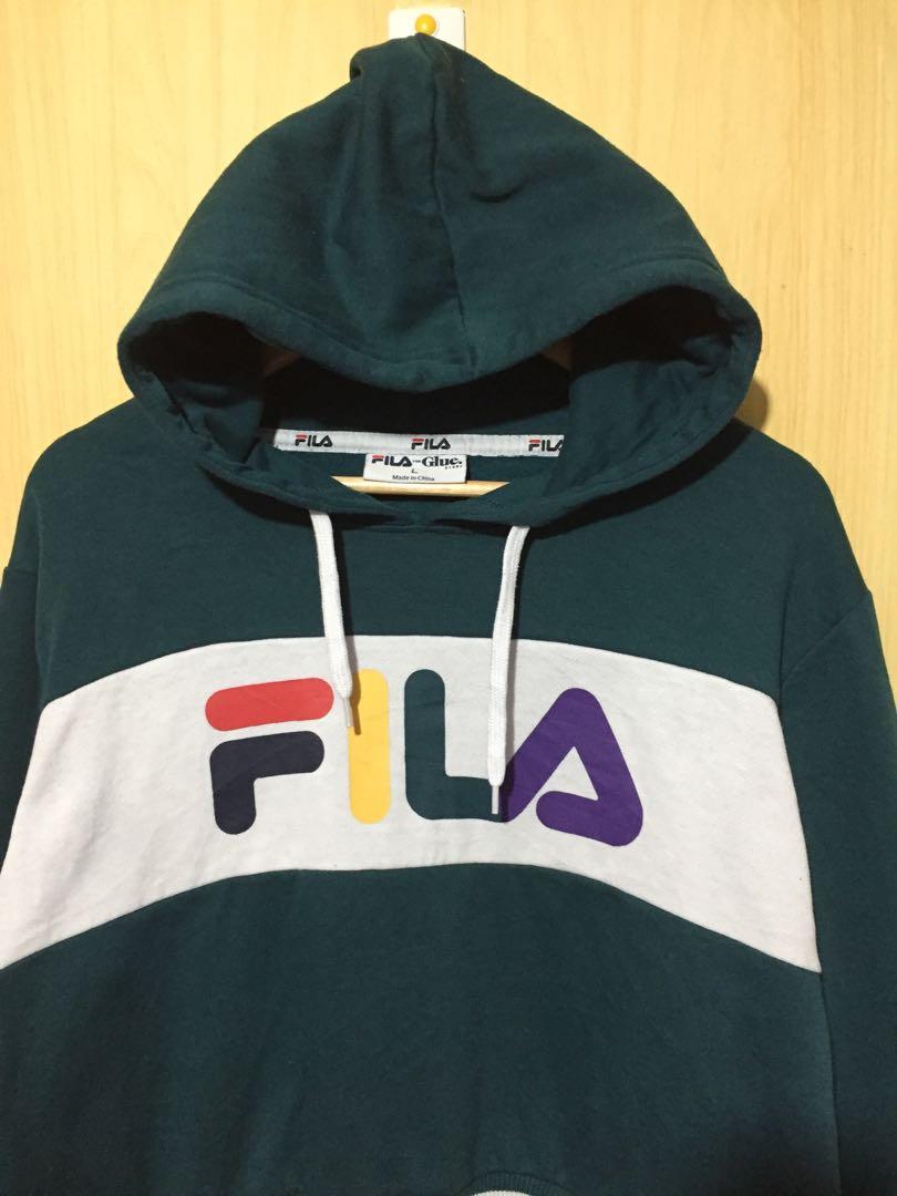 fila crop top hoodie