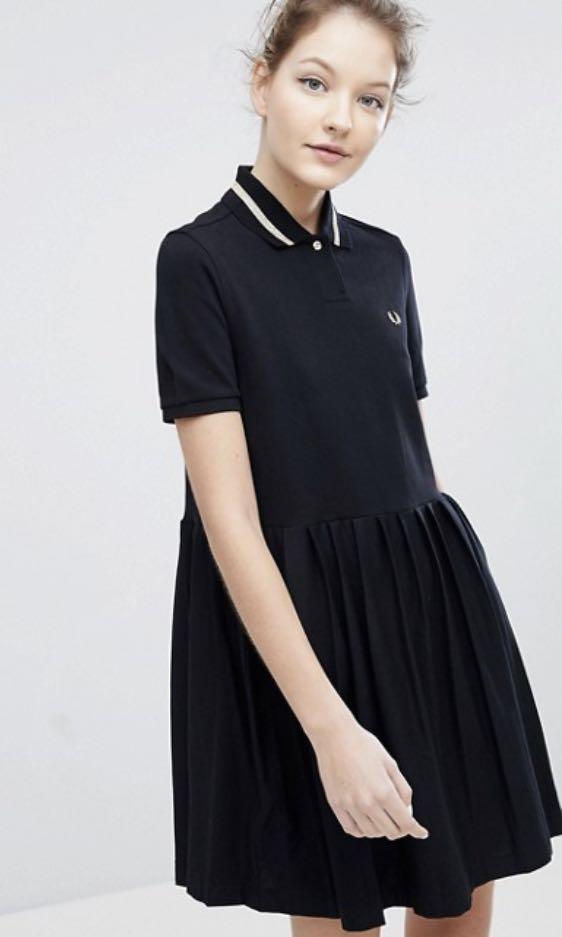Fred perry polo pleated dress Women s Fashion Muslimah Fashion Dresses on Carousell