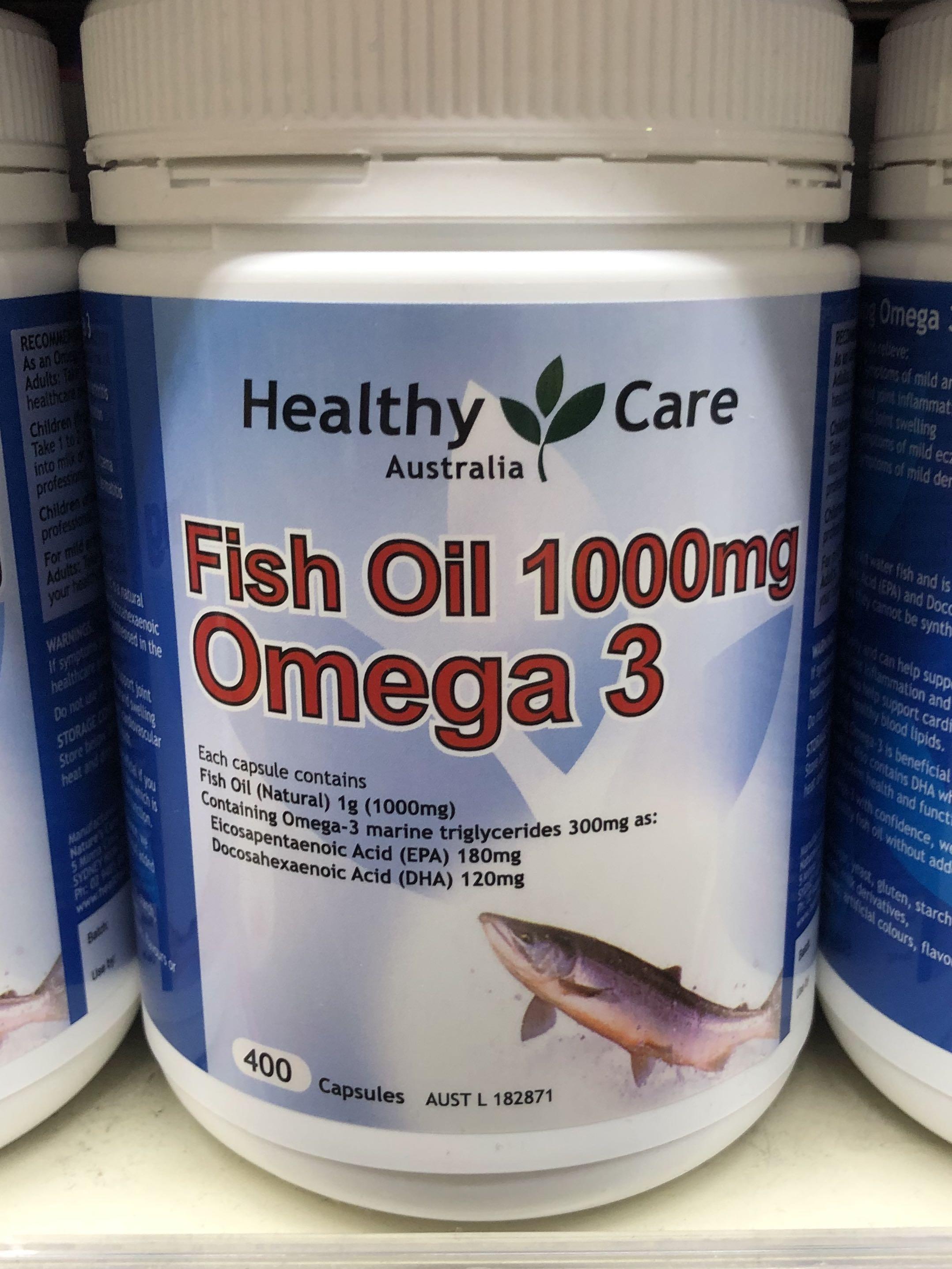 healthy care fish oil 1000mg omega 3