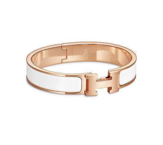 Hermes clic clac rose gold