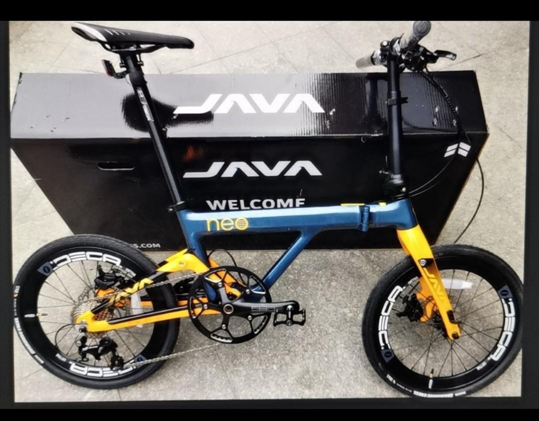 java carbon folding bike