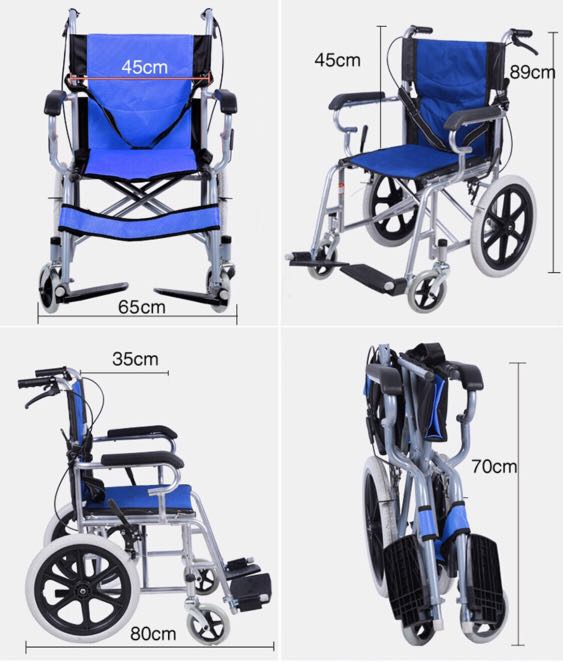 Lightweight foldable wheelchair ready stocks brand new immediate delivery within an hour