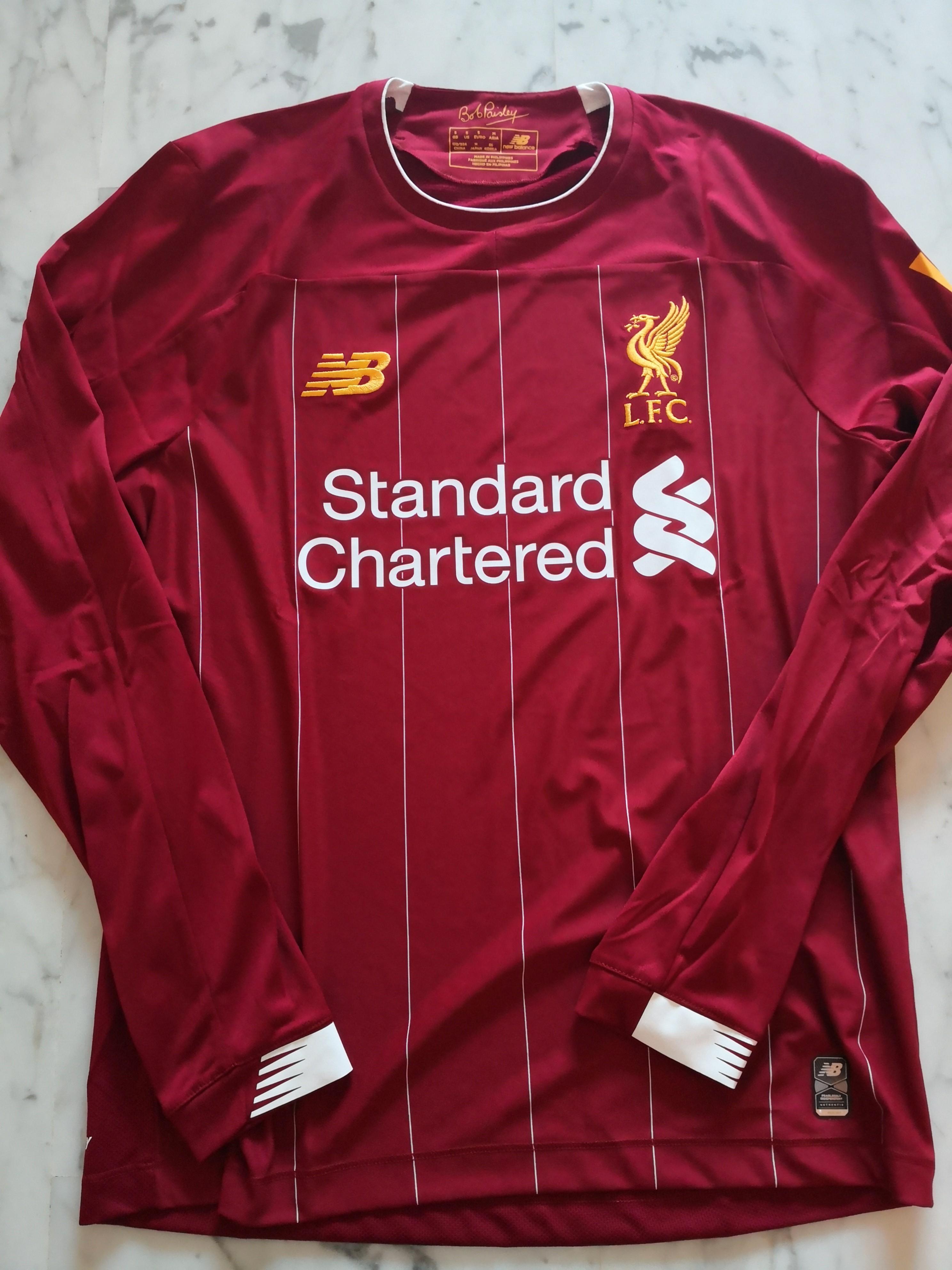 Authentic Liverpool 2019 2020 mens long sleeve home jersey Men s