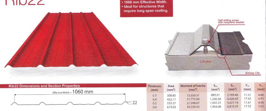 Longspan Roofing Ribtype Corrugated Tilespan Construction Industrial Construction Building Materials On Carousell