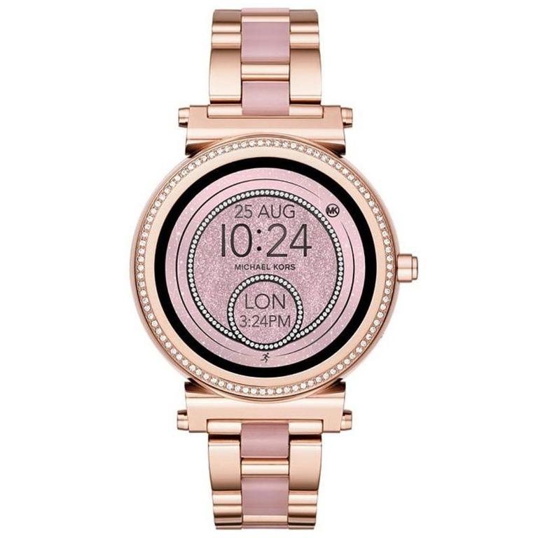 mk watch rose gold touch screen