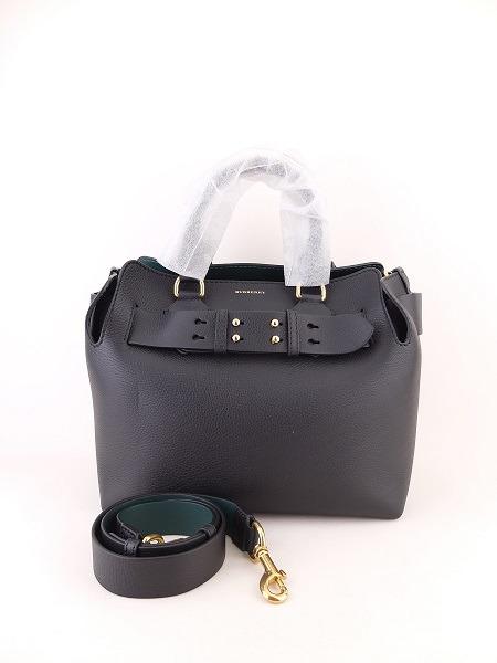 NEW Burberry Marais Leather SM Belt Black