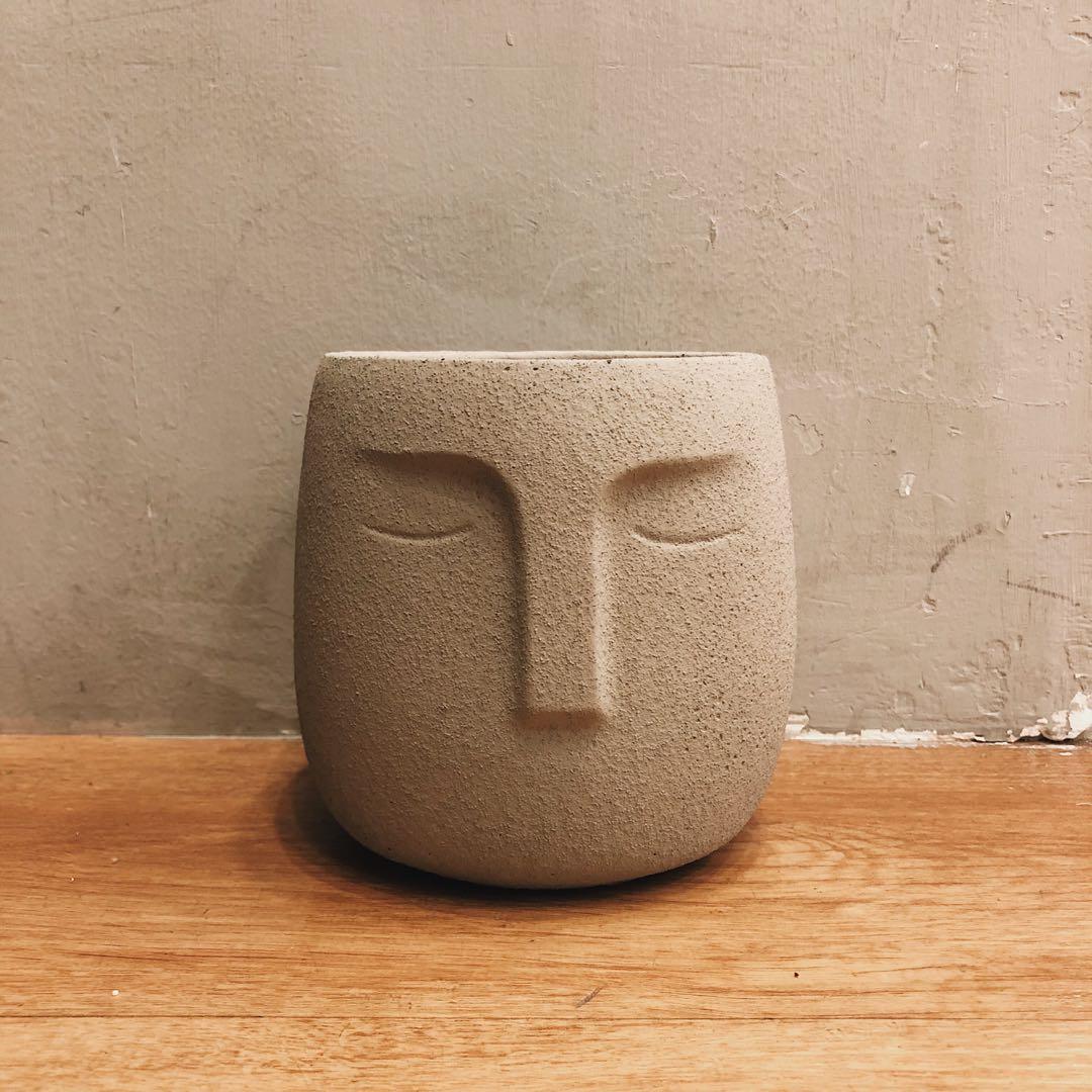 Oos Nordic Face Planter Plant Pot Gardening Pots Planters On Carousell