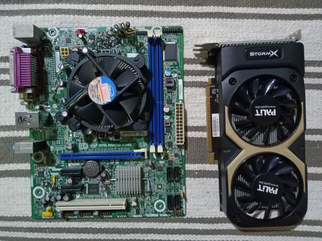 PALIT GTX 750TI STORM X DUAL FAN I3 2100 WITH BOARD AND HEATSINK 8gb DDR3 RAM