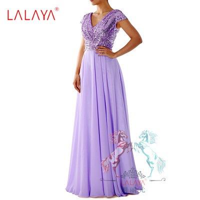 Purple grey on sale prom dress
