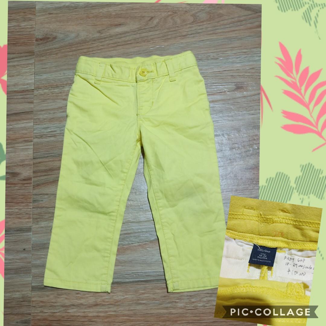 gap yellow pants