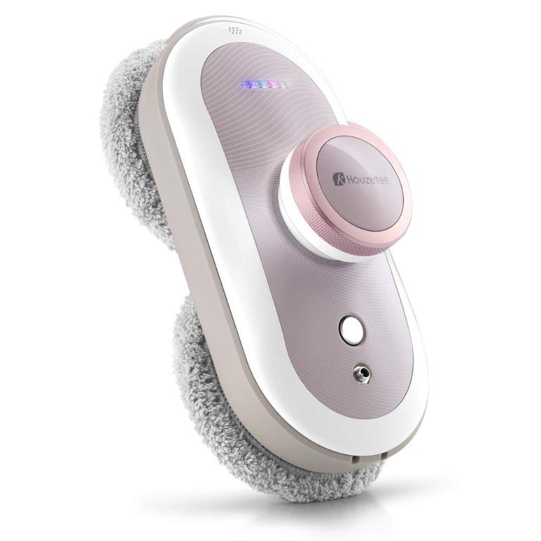 Robot Window Cleaner Houzetek Smart Glass Cleaning Robotic Technology App Remote Powered Washer For Table High Windows Ceiling Magnetic Automatic Outdoor Indoor 1 Year Warranty Rosy Brown Home Appliances Cleaning