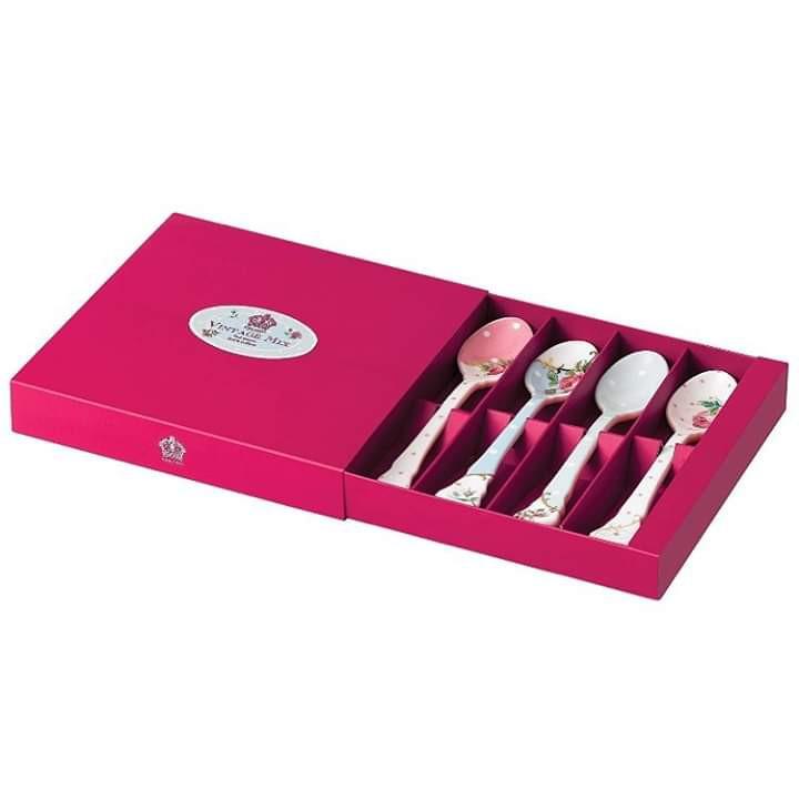 Royal Albert Ceramic Spoon (Category: Dinnerware & Cutlery) located in Pasig City. Submitted by glam_things (Listing ID 275384009, Image 1). Description: Brand New Royal Albert Set of 4 Mixed Ceramic Spoons. Pre order. 3500 only!! Dm to inquire💖.