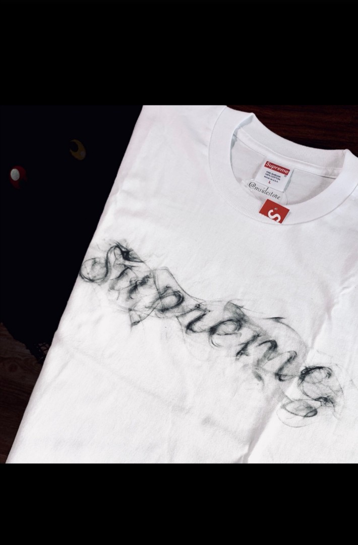 supreme smoke tee white