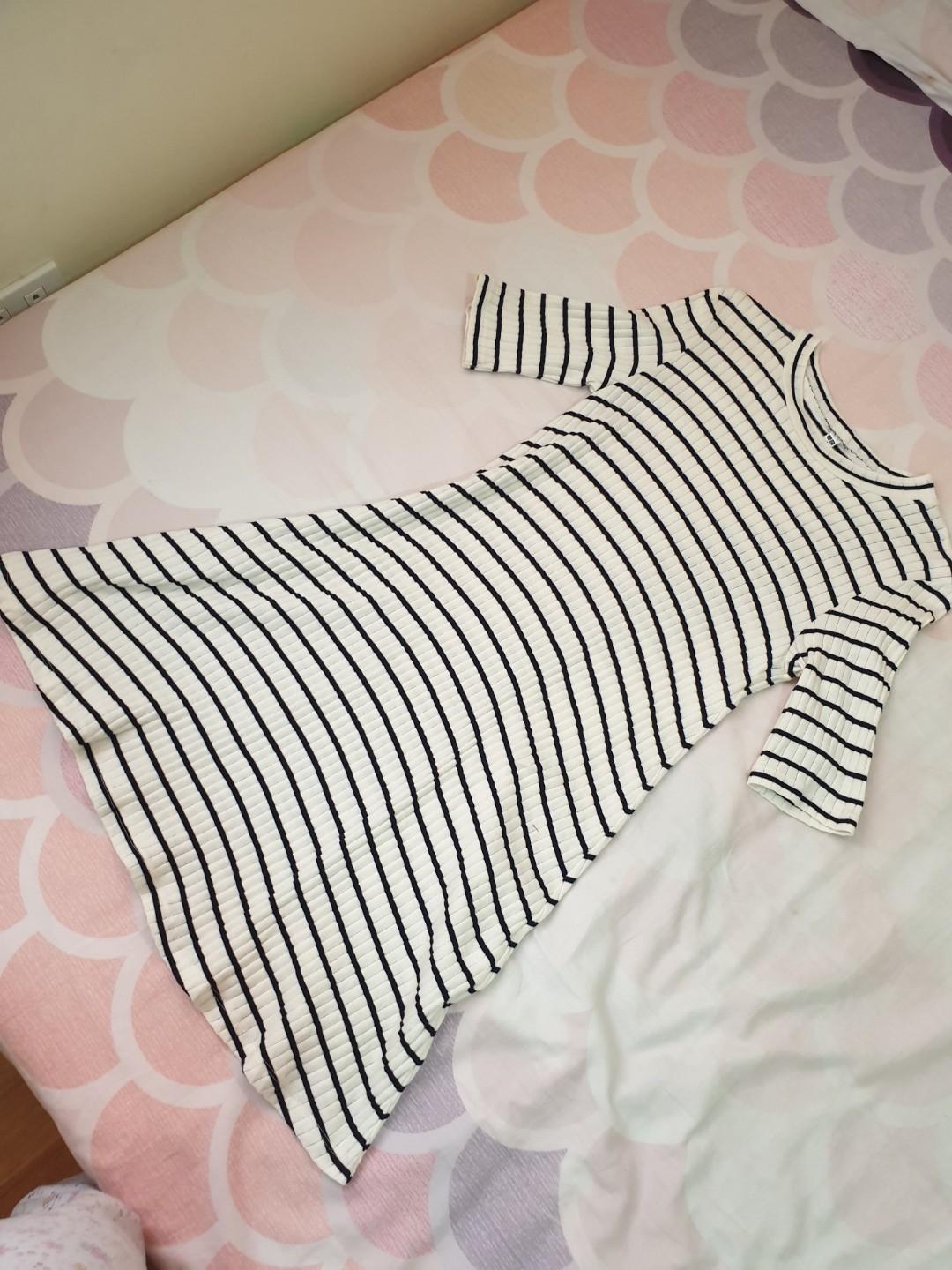 Uniqlo Stripe Dress (Category: Dresses) located in Las Pinas. Submitted by joygcheung (Listing ID 275379939, Image 1). Description: Worn once..