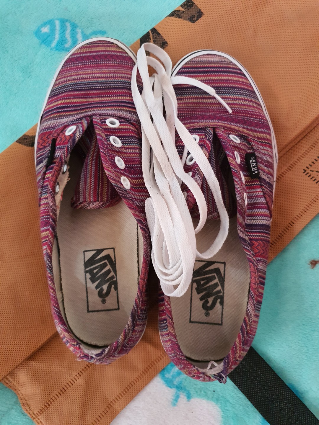 womens multi colored vans