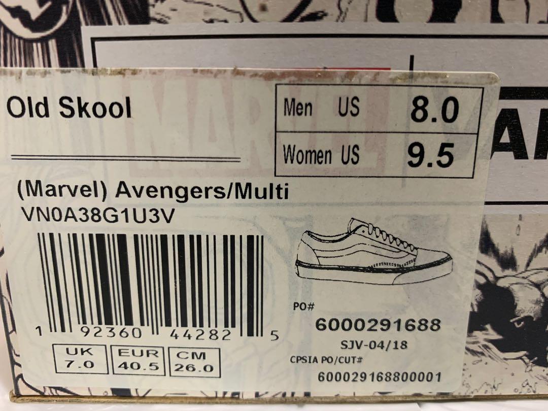 Marvel hotsell vans 219