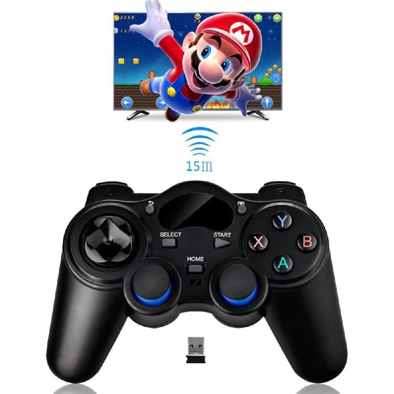 Wireless Gamepad Joystick Black For Android Tv Box Tablets Pc