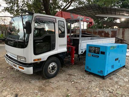 Boom truck rental and Generator for rent