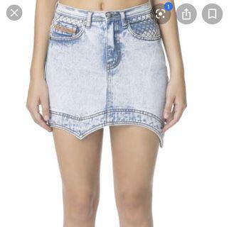 aje alexa denim mini