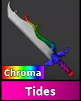 Murder Mystery 2 Mm2 Roblox Chroma Tide Toys Games Video Gaming In Game Products On Carousell - details about mm2 godly shark roblox murder mystery 2