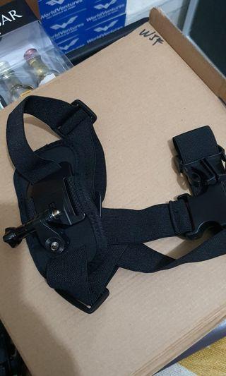 Action camera shoulder holder