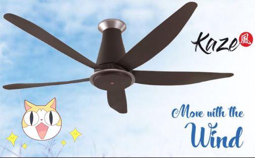Brand NEW KDK 5 bladed Ceiling Fan 60 short pipe Brown + FREE Gift+ Islandwide Delivery