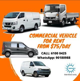 Van, lorry,  for rental rental