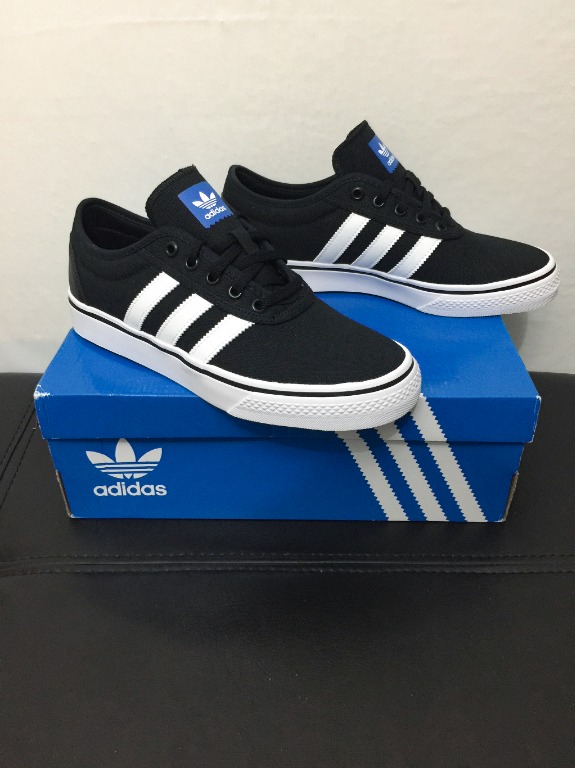 Adidas Adi Ease Black White Canvas, Fashion, Footwear, Sneakers on