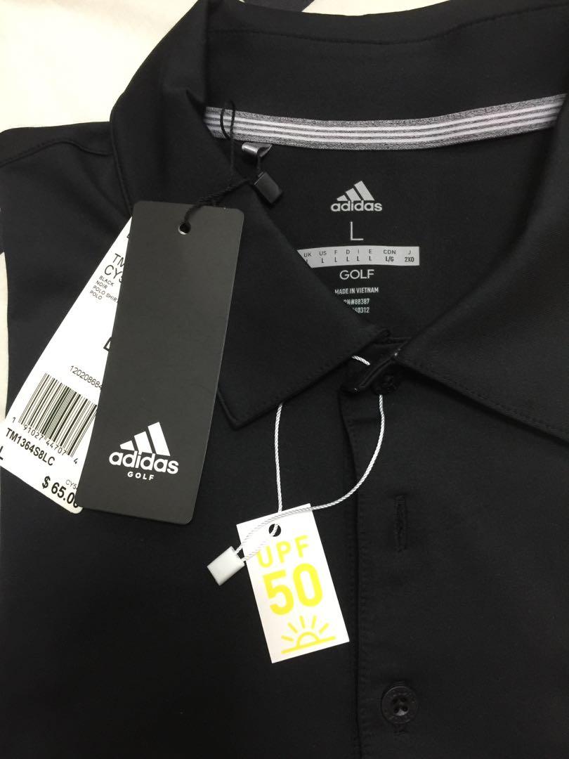 Adidas Mens Golf Polo Shirt UPF 50 Large