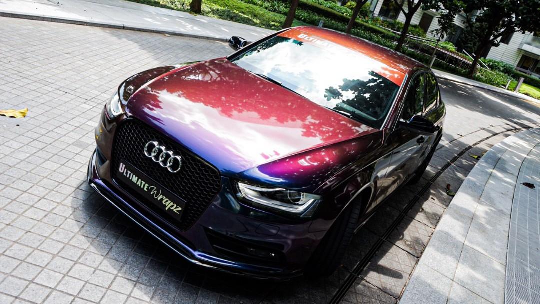 Audi A4 3m Gloss Flip Deep Space Full Car Wrap Car Accessories Car Workshops Services On Carousell
