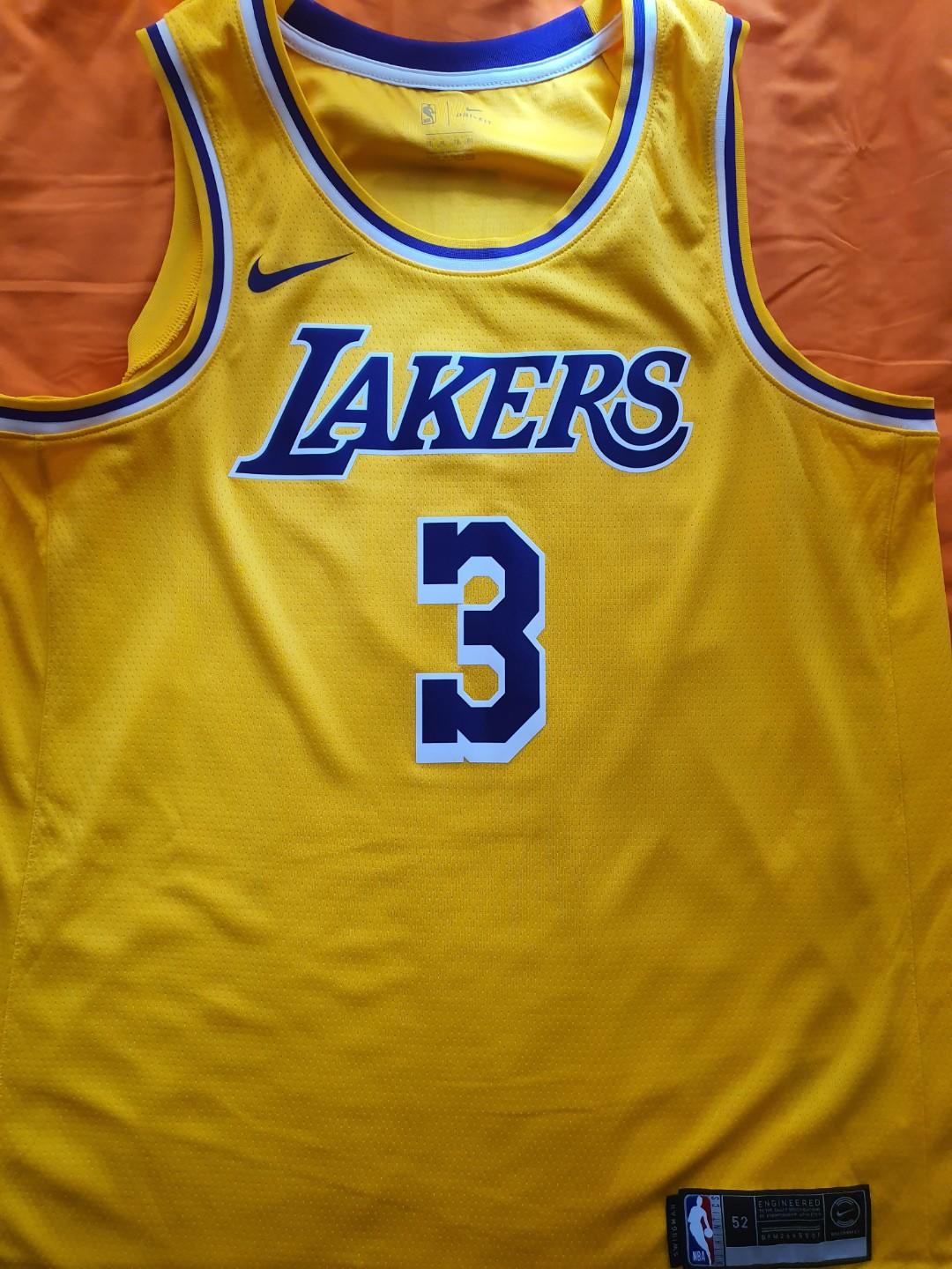 anthony davis authentic lakers jersey
