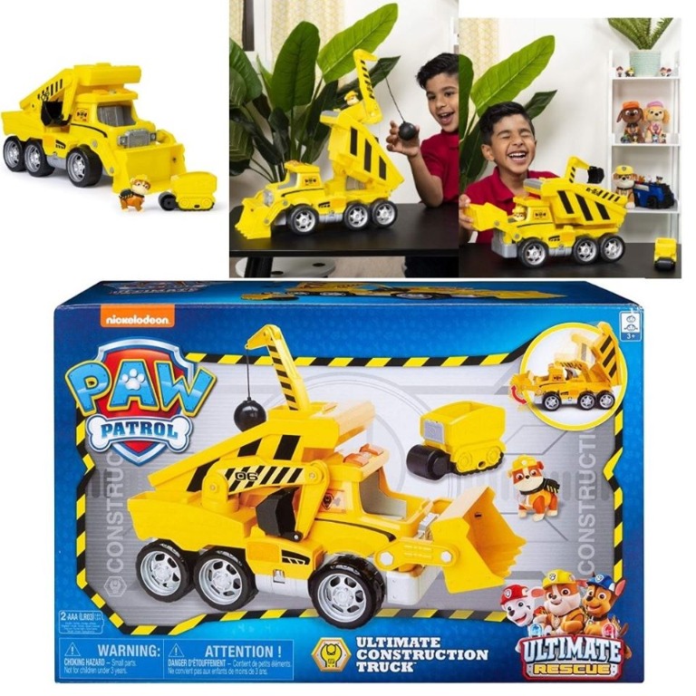 Bnib Paw Patrol Ultimate Rescue Construction Truck With Lights Sound Mini Vehicle Babies Kids Toys Walkers On Carousell