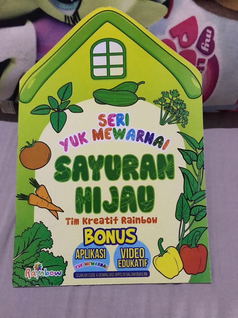 Buku Aktifitas Anak Mewarnai Sayuran Hijau