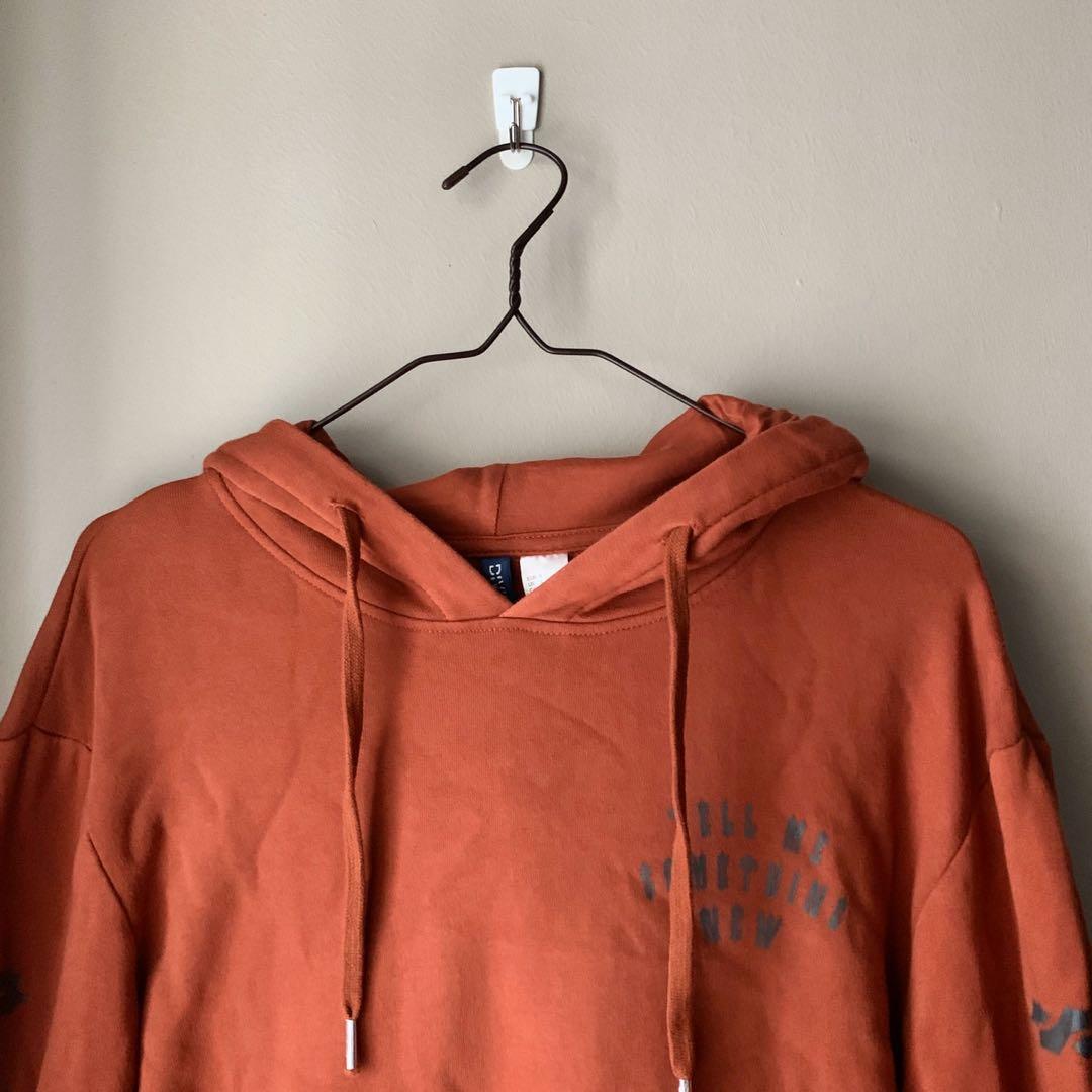 Burnt orange hoodie mens Clearance